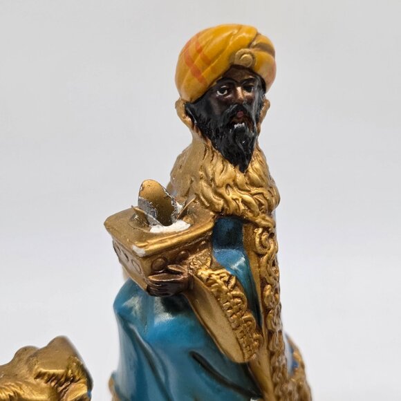 Vintage Wise Men on Camel Christmas Figurine Candle Holder Handmade MCM - Picture 3 of 9